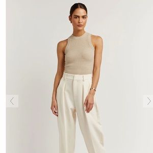 DISSH JOSIE OAT MARLE KNIT TOP - S / OAT